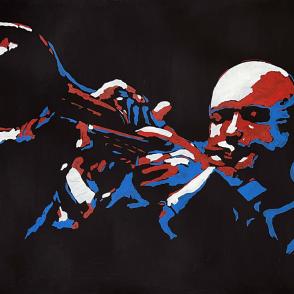 Crescendo in Crimson and Cobalt